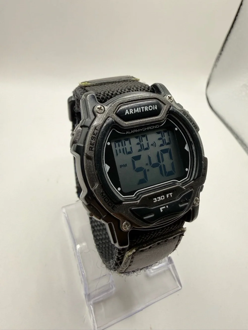 Armitron Sport Unisex 45/7004GBK Digital Chronograph Black Nylon Strap Watch
